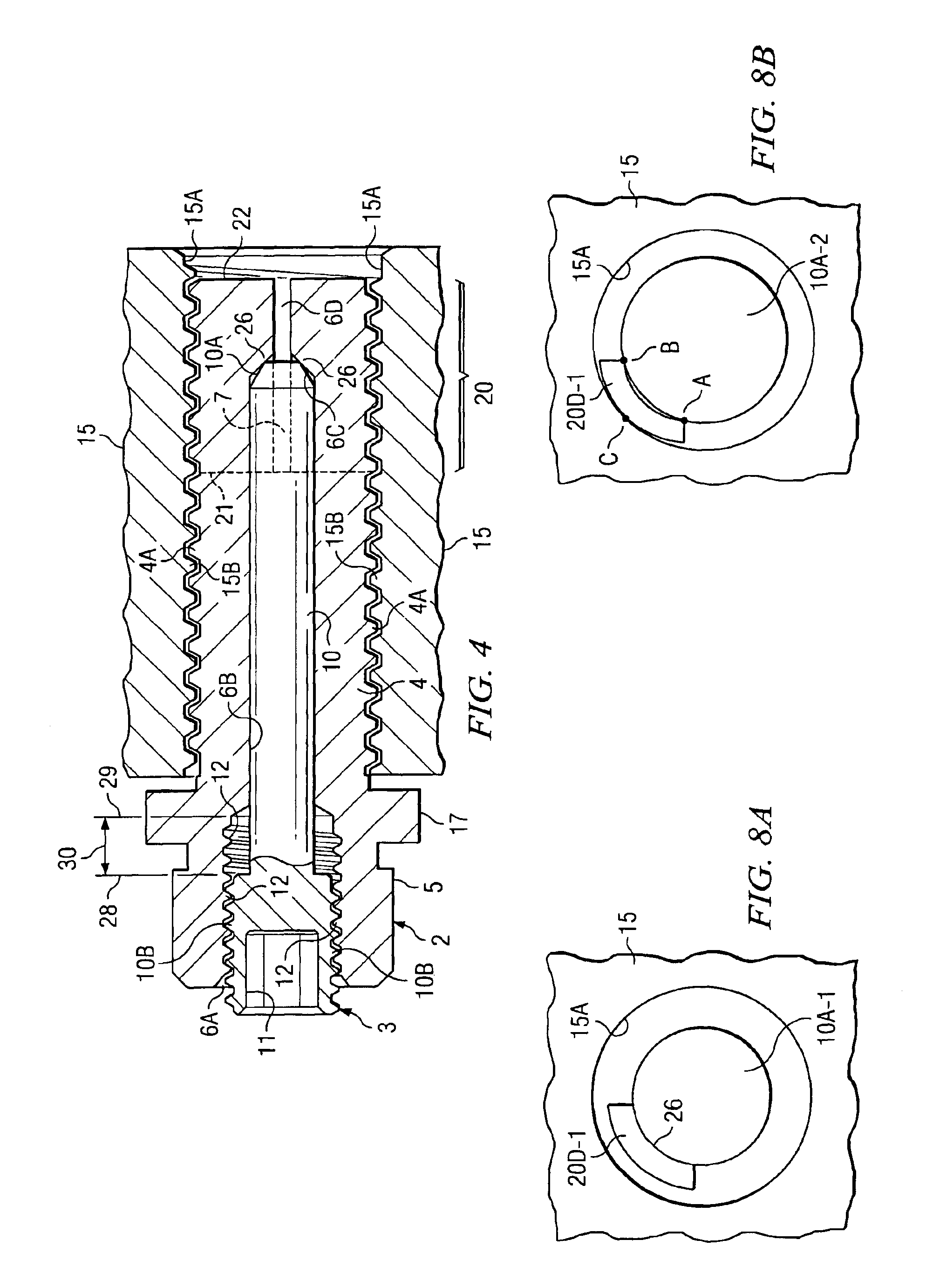 Split lock screw fastener assembly and method