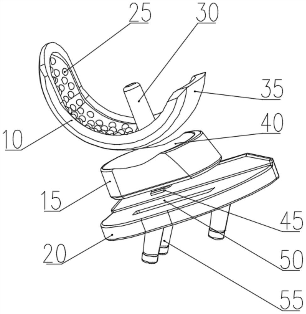 Unicondylar knee joint prosthesis