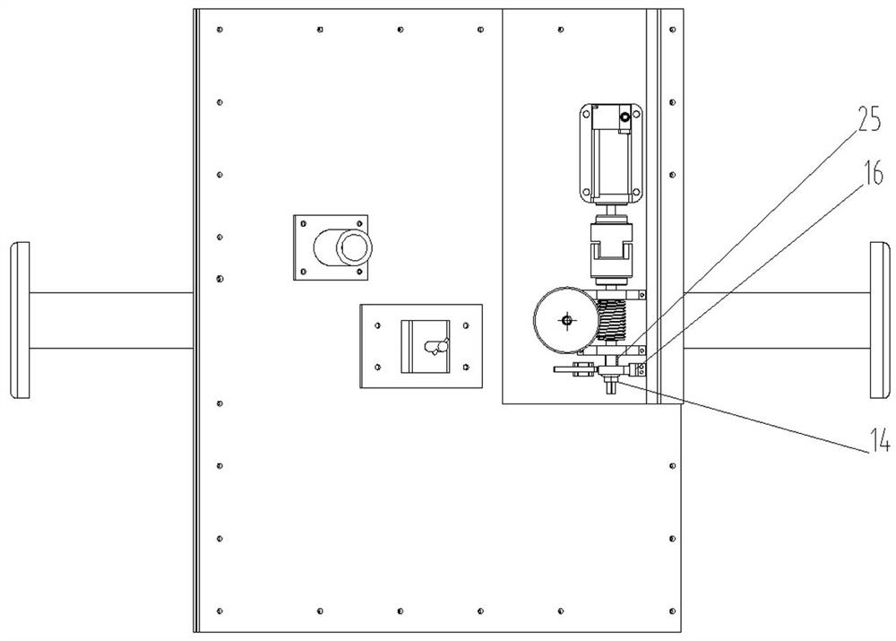 A flow control device for the front box of a gate-type magnesium alloy casting and rolling mill