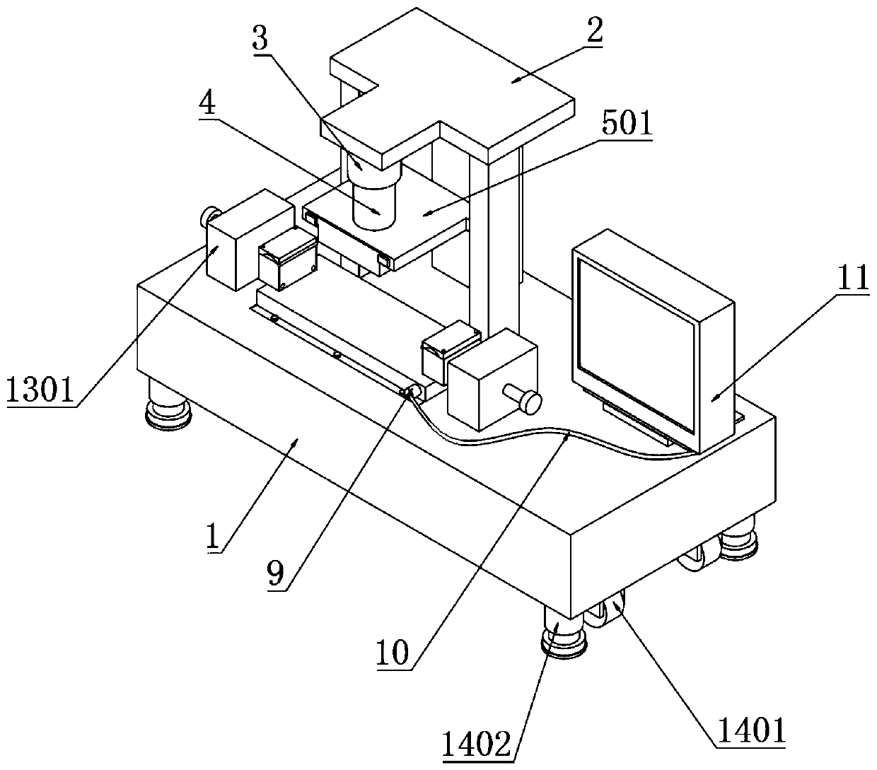 Pressure-bearing detection device for civil mechanical test