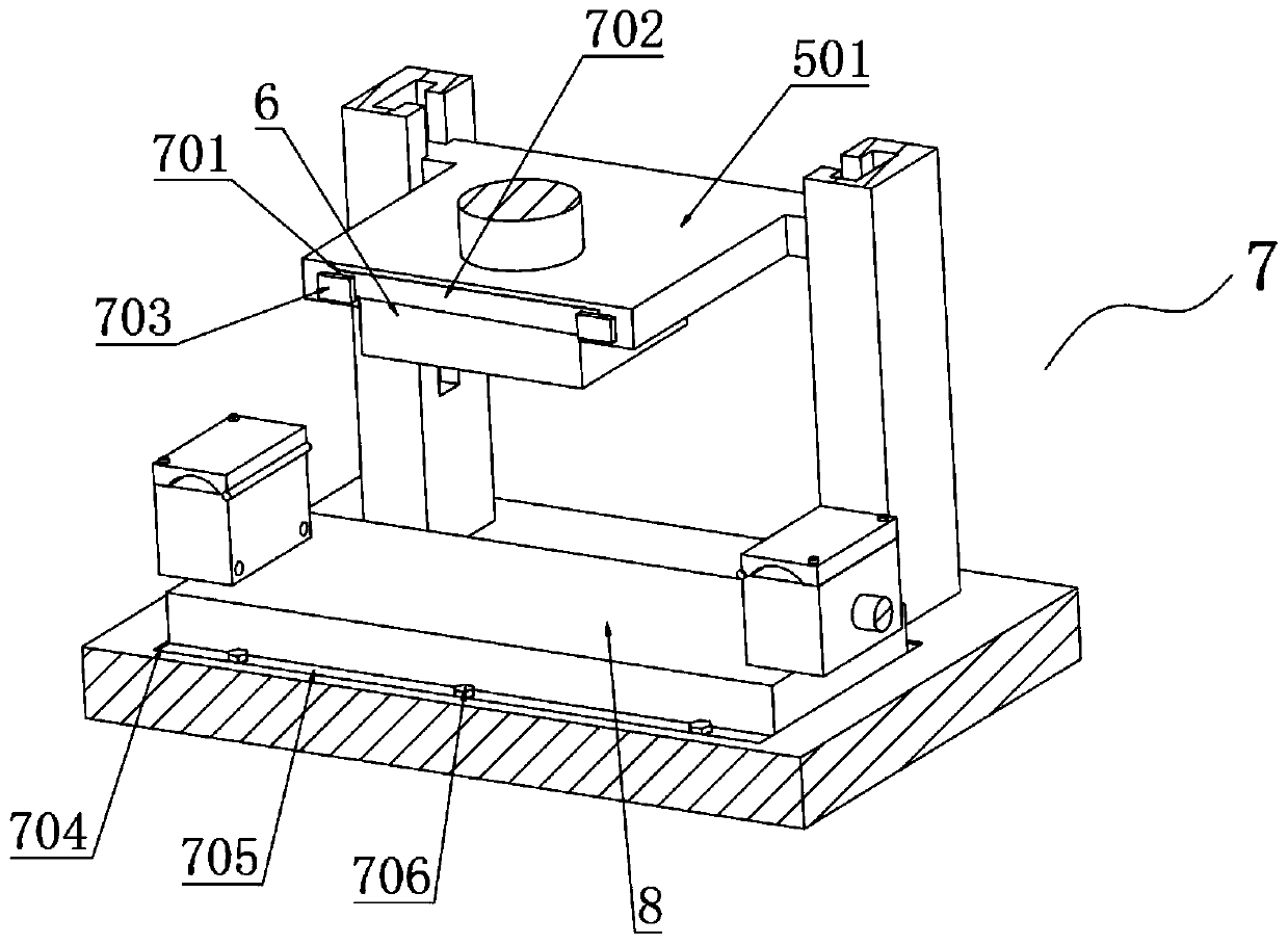 Pressure-bearing detection device for civil mechanical test