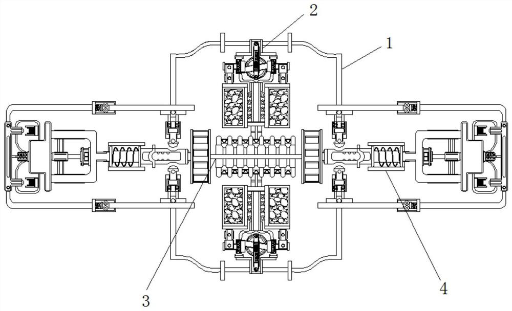 Bandage winding equipment capable of achieving fracture prevention through meshing teeth