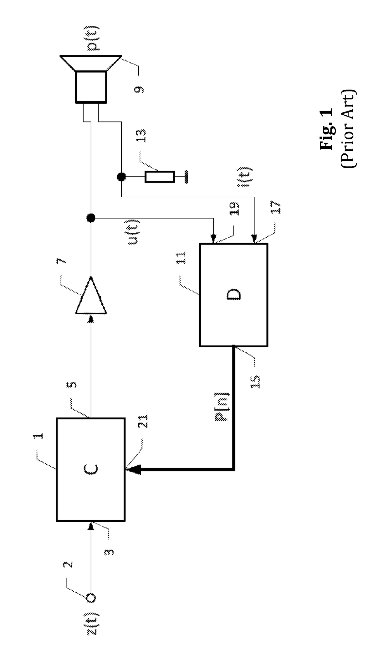 Method and arrangement for controlling an electro-acoustical transducer