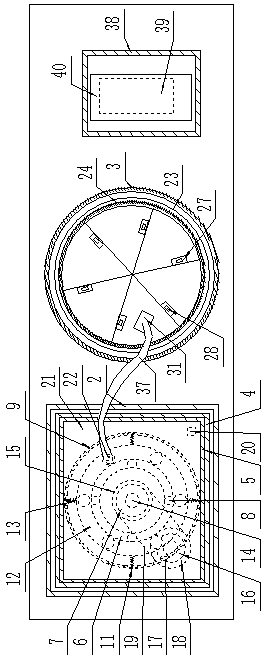 Centrifugal test tube testing device for hospital testing