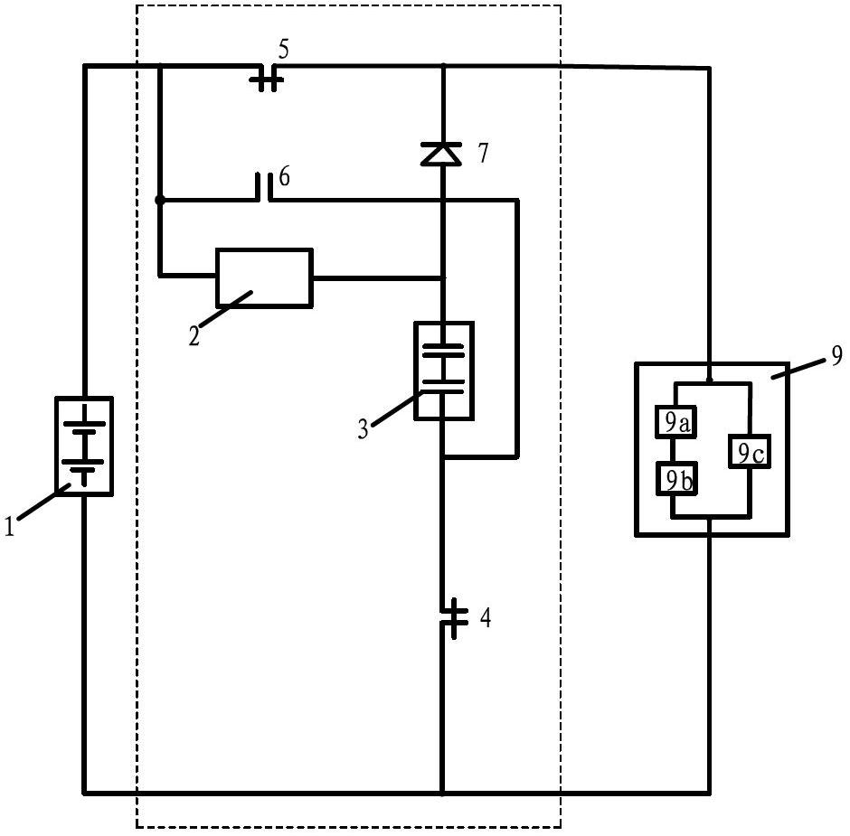 Auxiliary starting device of vehicle engine