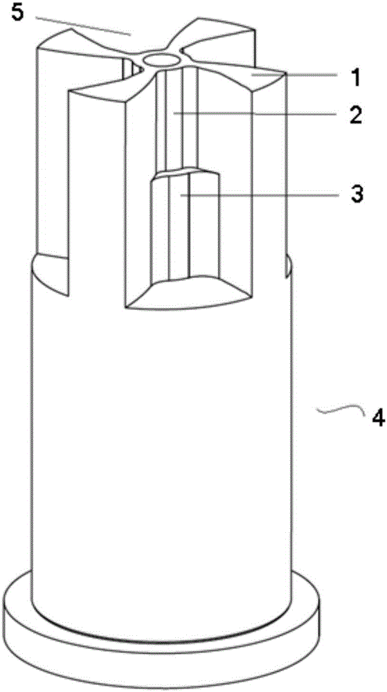 Core column structure for improving magnetic focusing force at central area of superconducting cyclotron