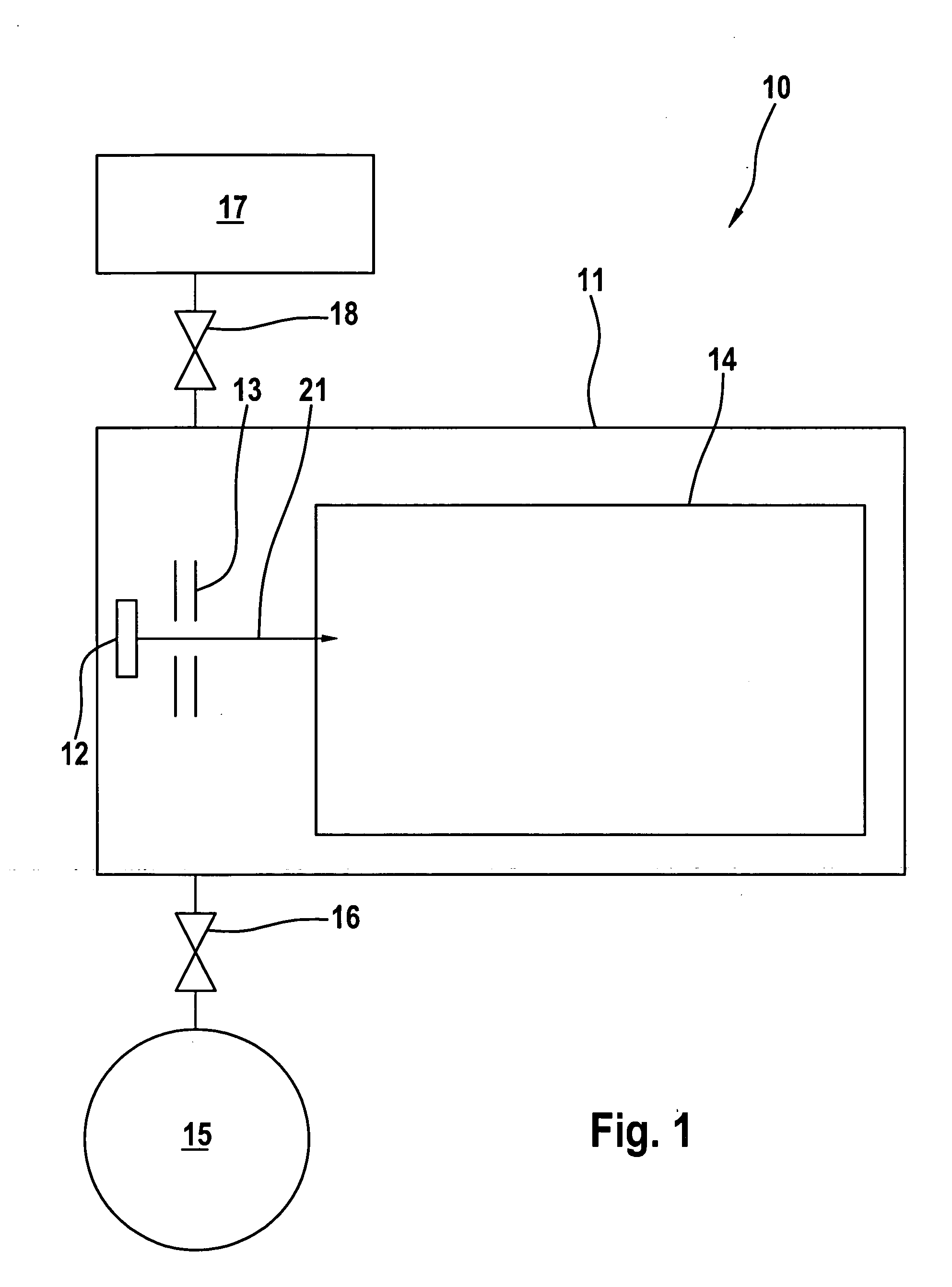 Method and device for the mass-spectrometric analysis of gases