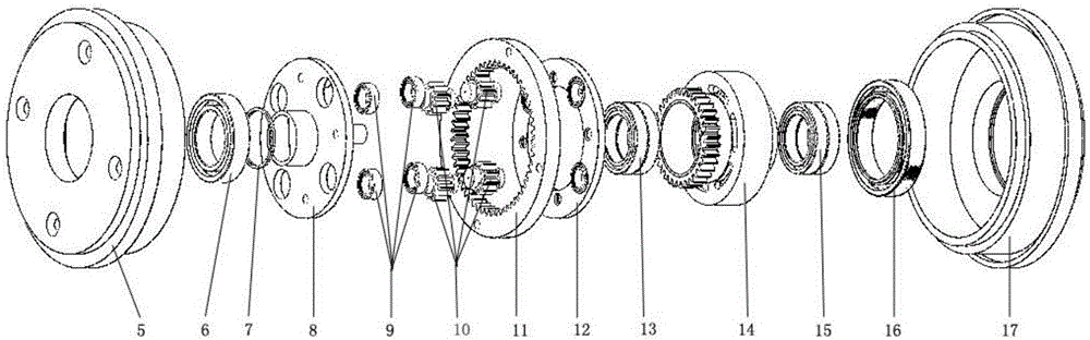 Electric roller skate based on inline skating structure