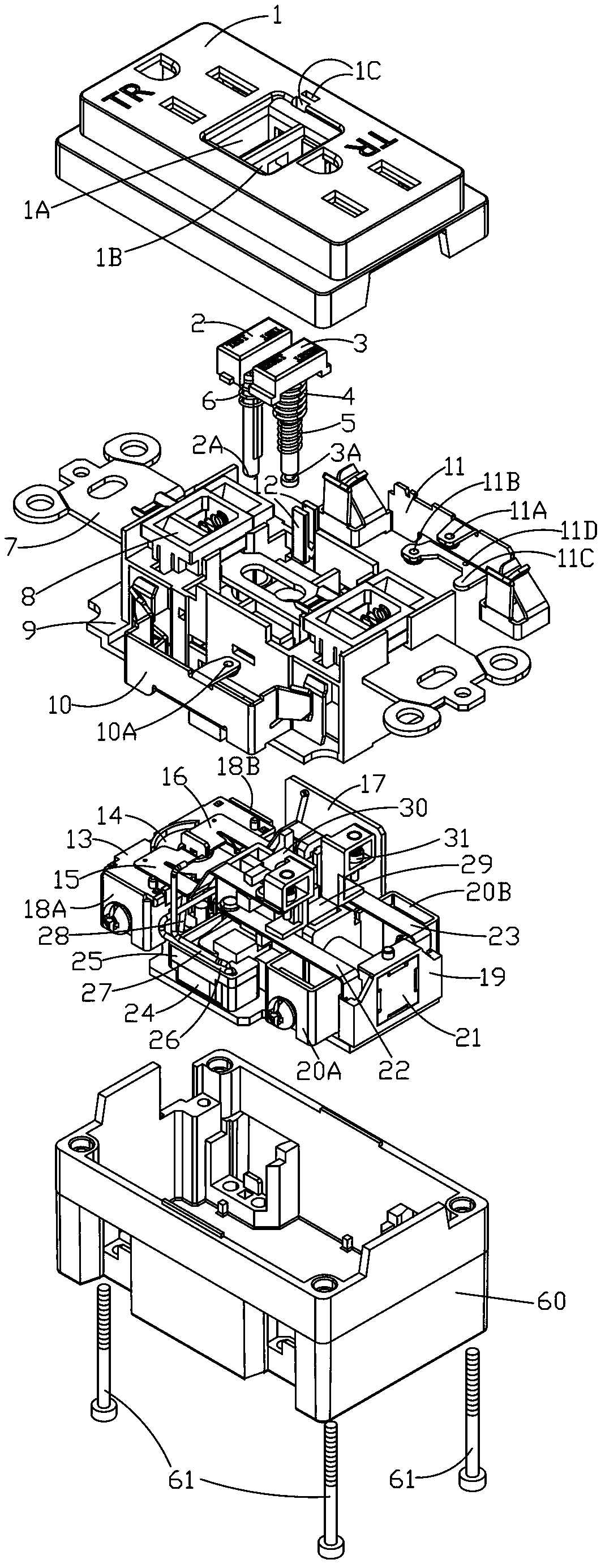 Improved-type leakage protection socket with function of negative wiring protection