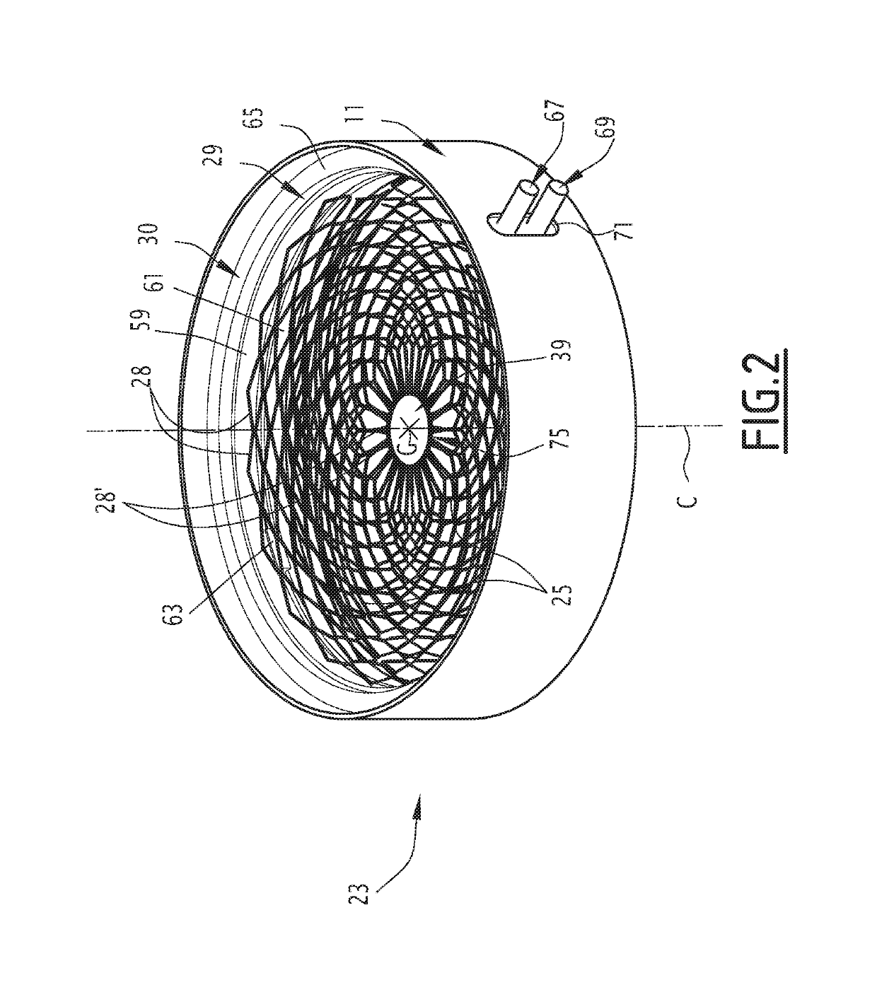 Exhaust gas purification device and corresponding control process