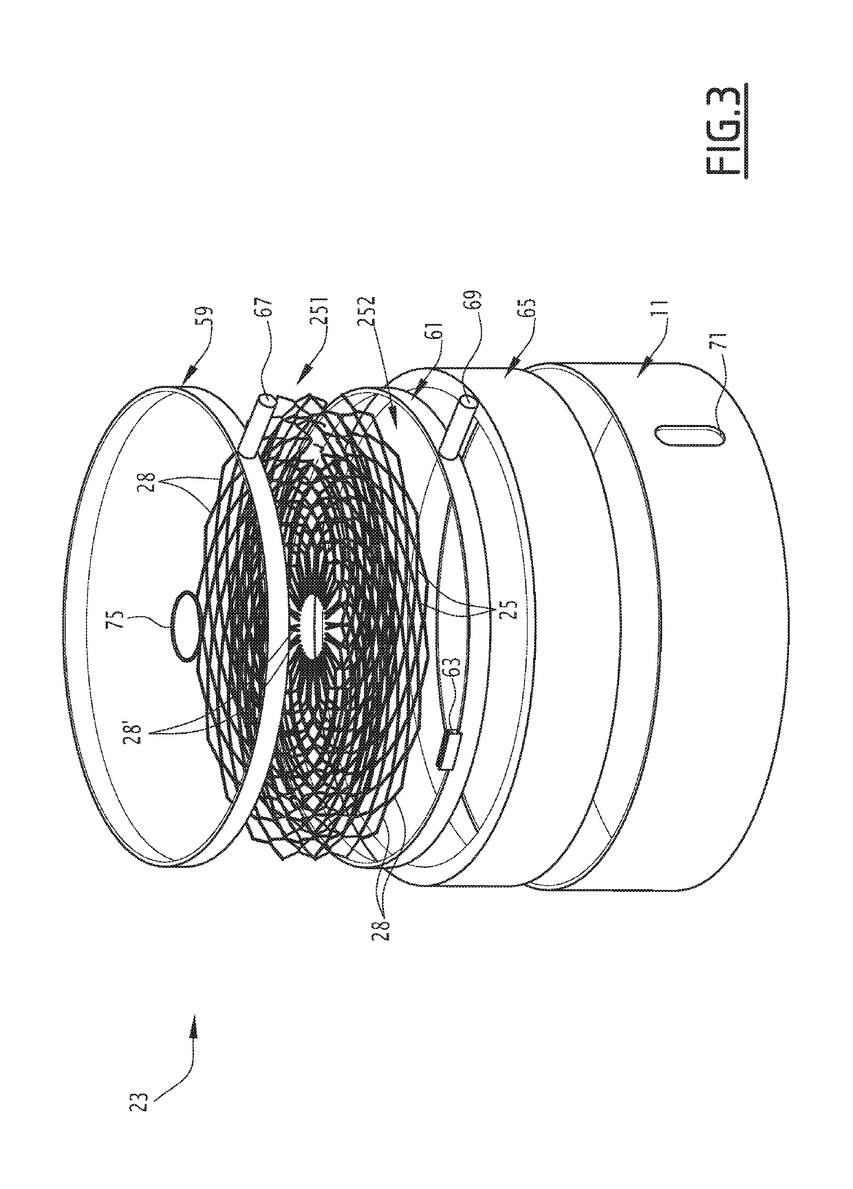 Exhaust gas purification device and corresponding control process