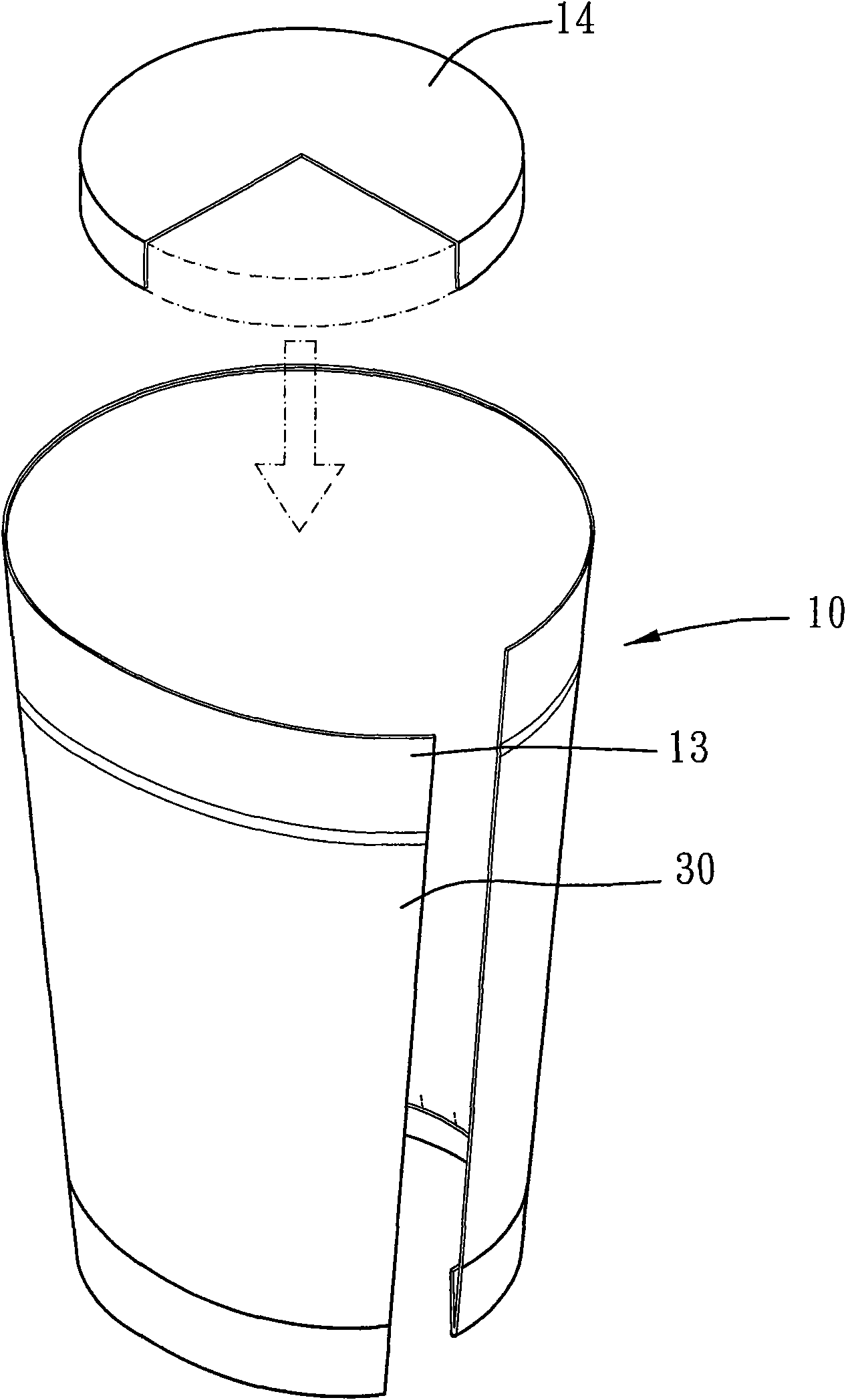 Heat-insulated and naturally-decomposed container