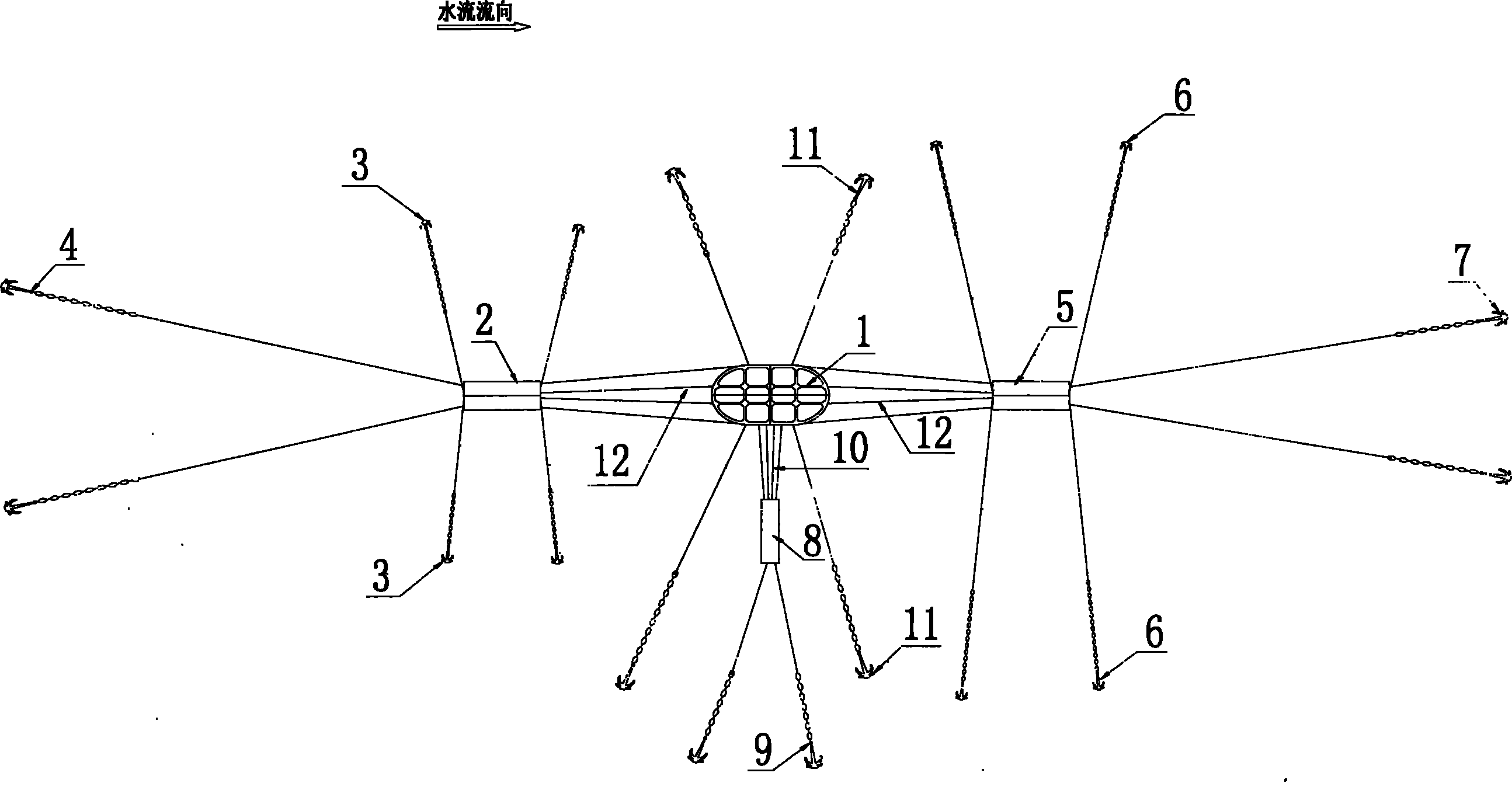 Method for stopping horizontal oscillation in large-scale steel open caisson construction