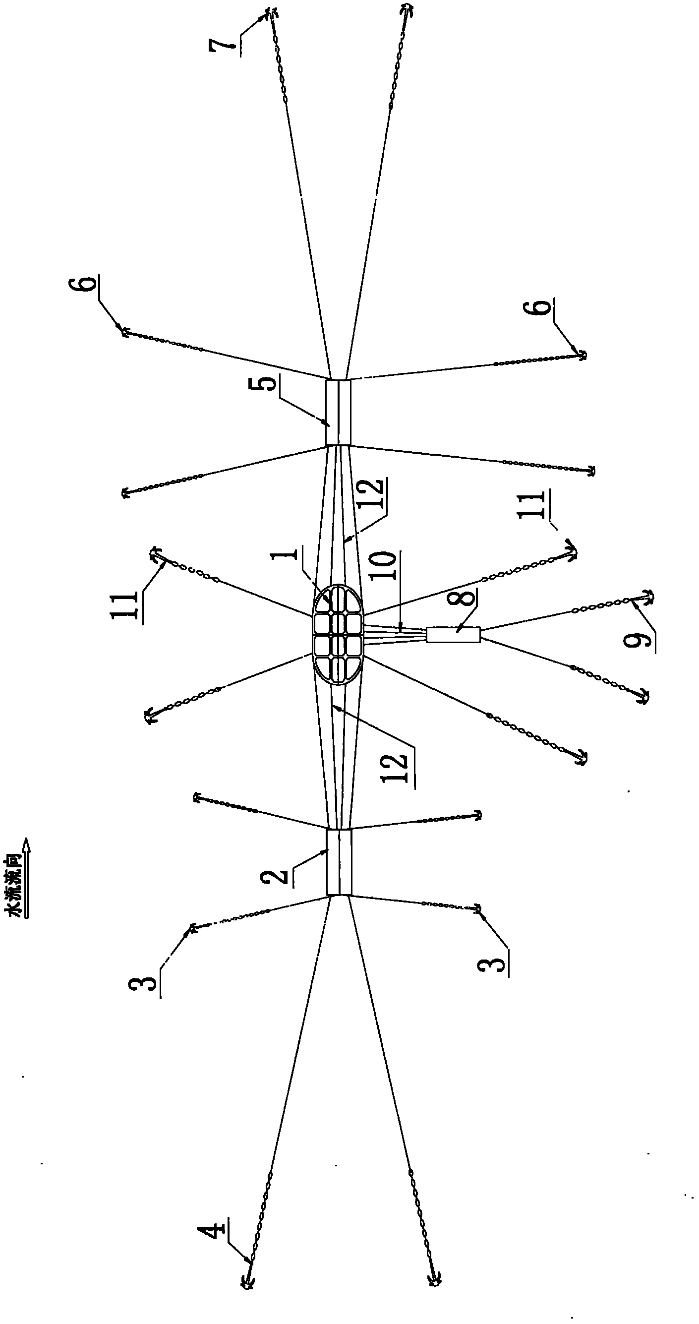 Method for stopping horizontal oscillation in large-scale steel open caisson construction