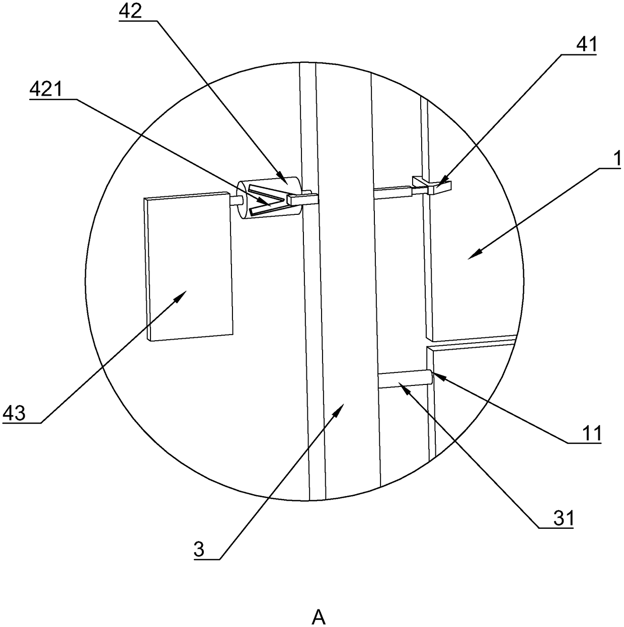 Wind resistance warning sign for building construction