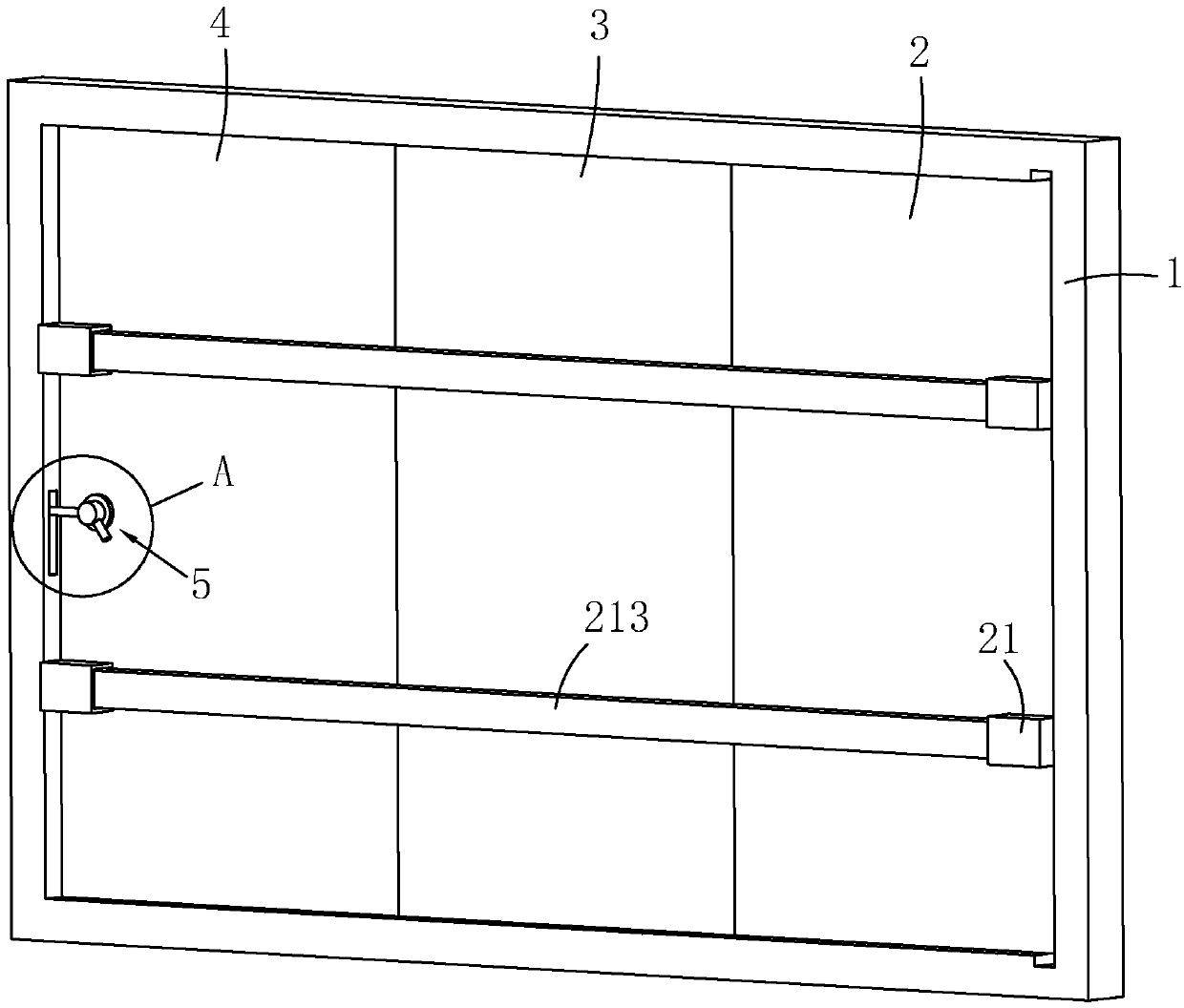 Steel structure civil defense door and manufacturing process thereof