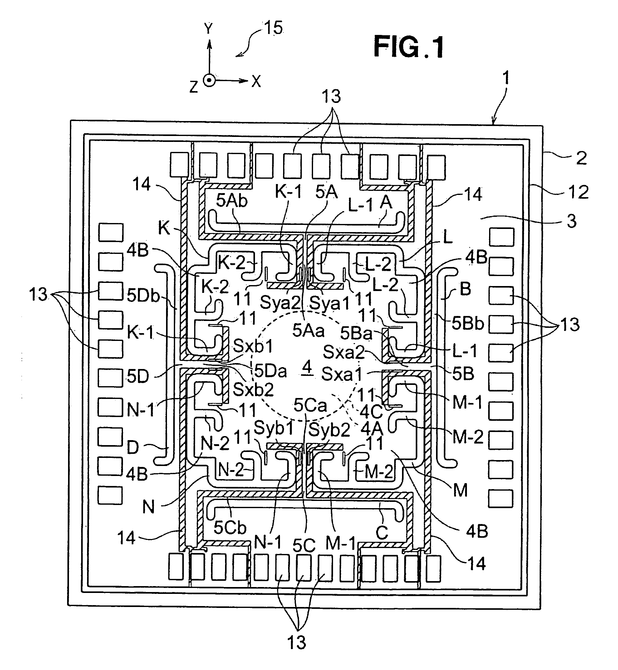 Force sensor chip