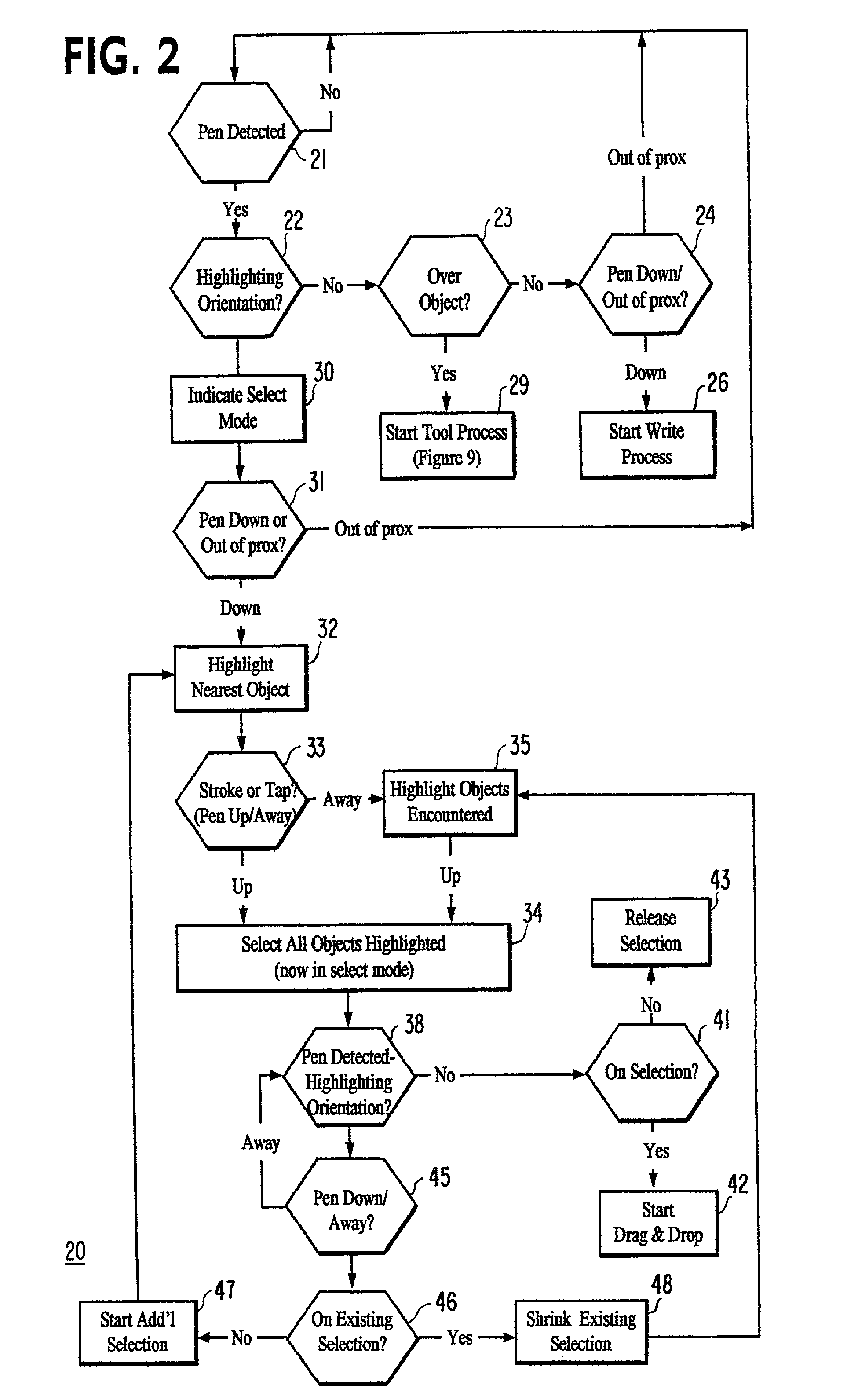 Pen-based interface for a notepad computer