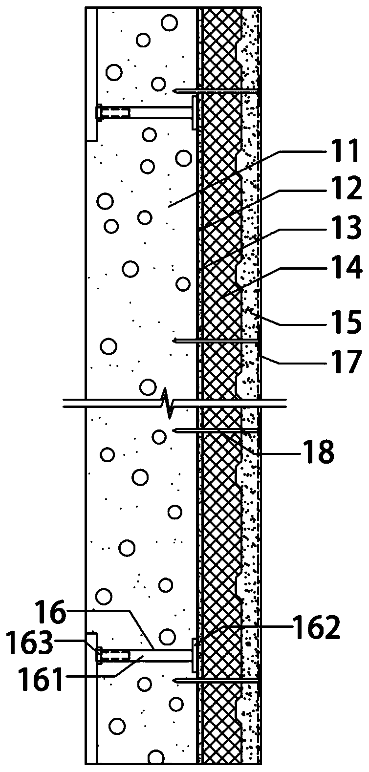 Aerated concrete composite thermal insulation wallboard system and construction method thereof