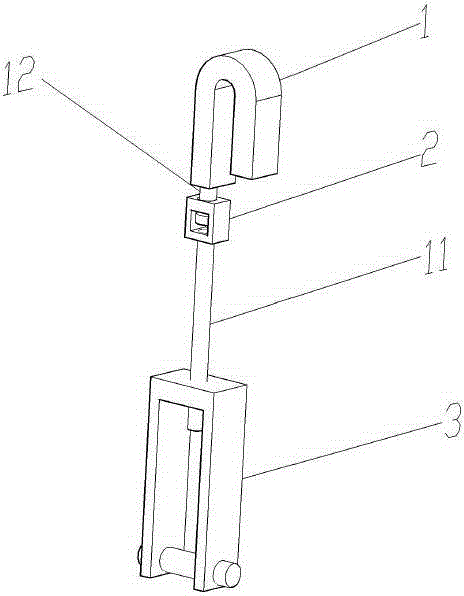 Power transmission line composite insulator repairing support and working method thereof