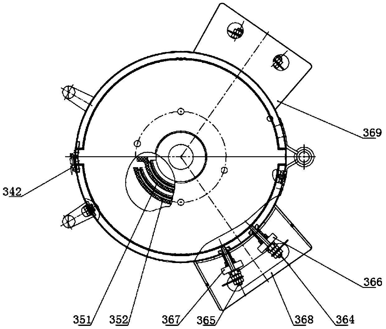 A long-term continuous working creep durability testing machine