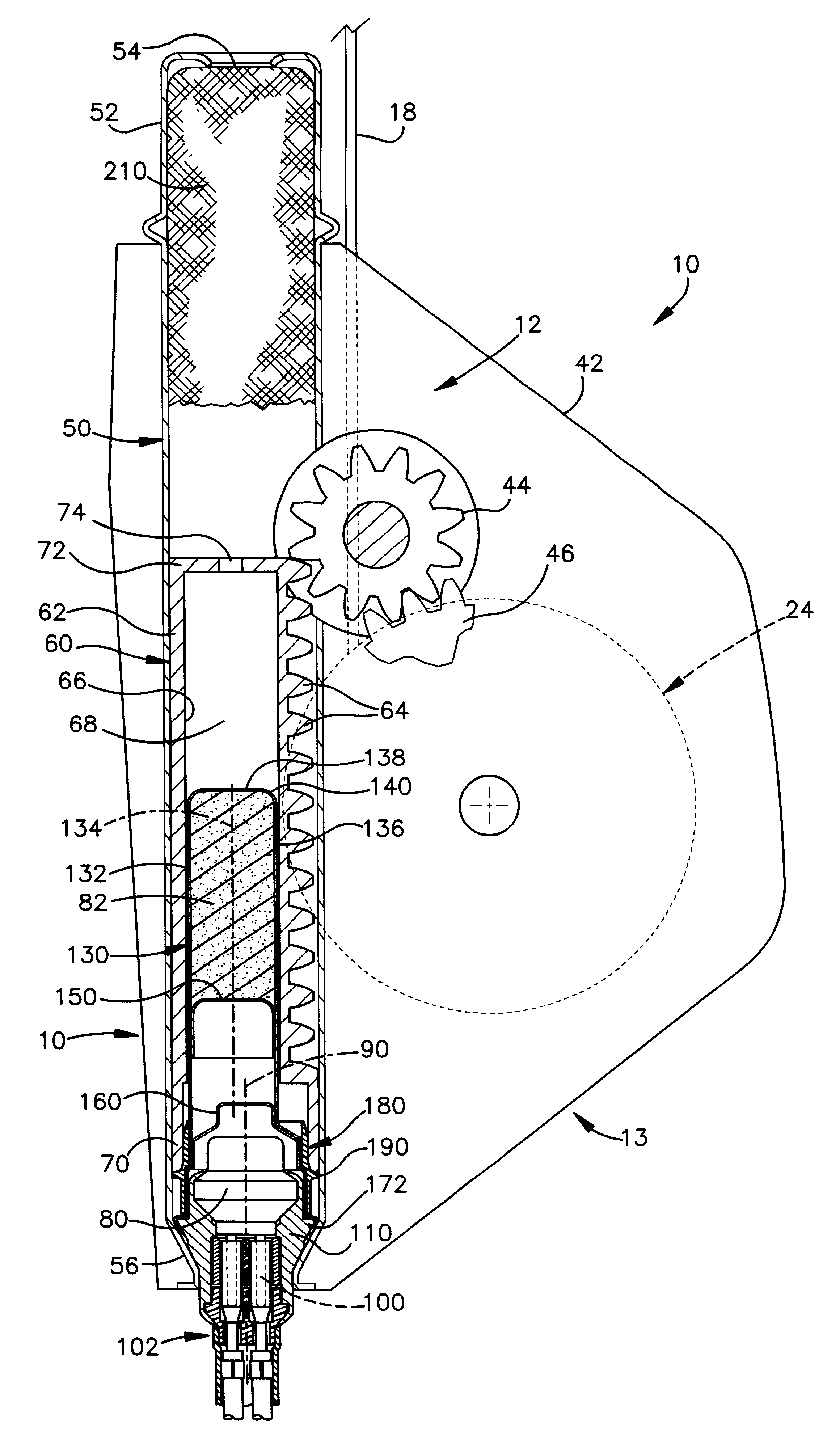 Gas generator for seat belt pretensioner