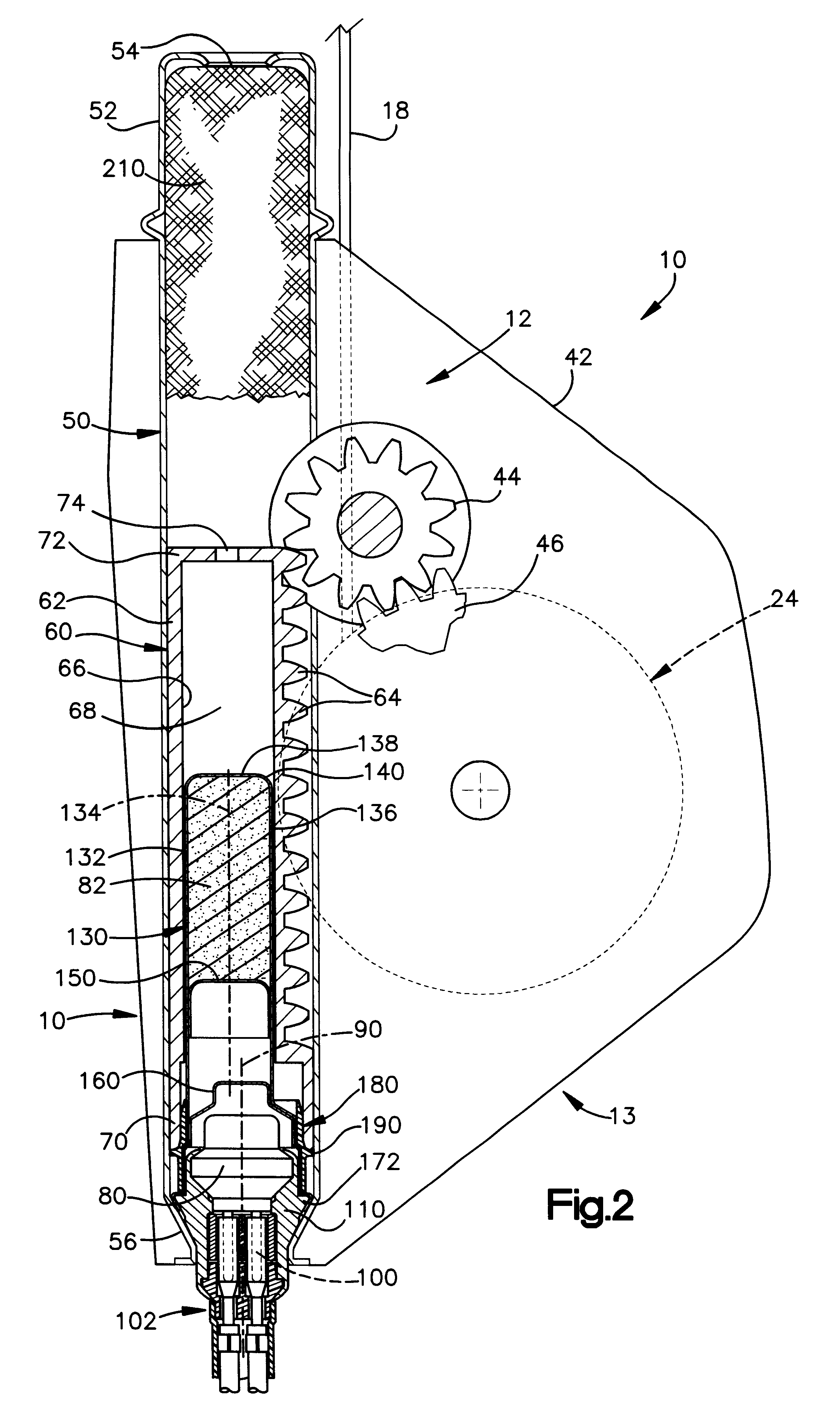 Gas generator for seat belt pretensioner