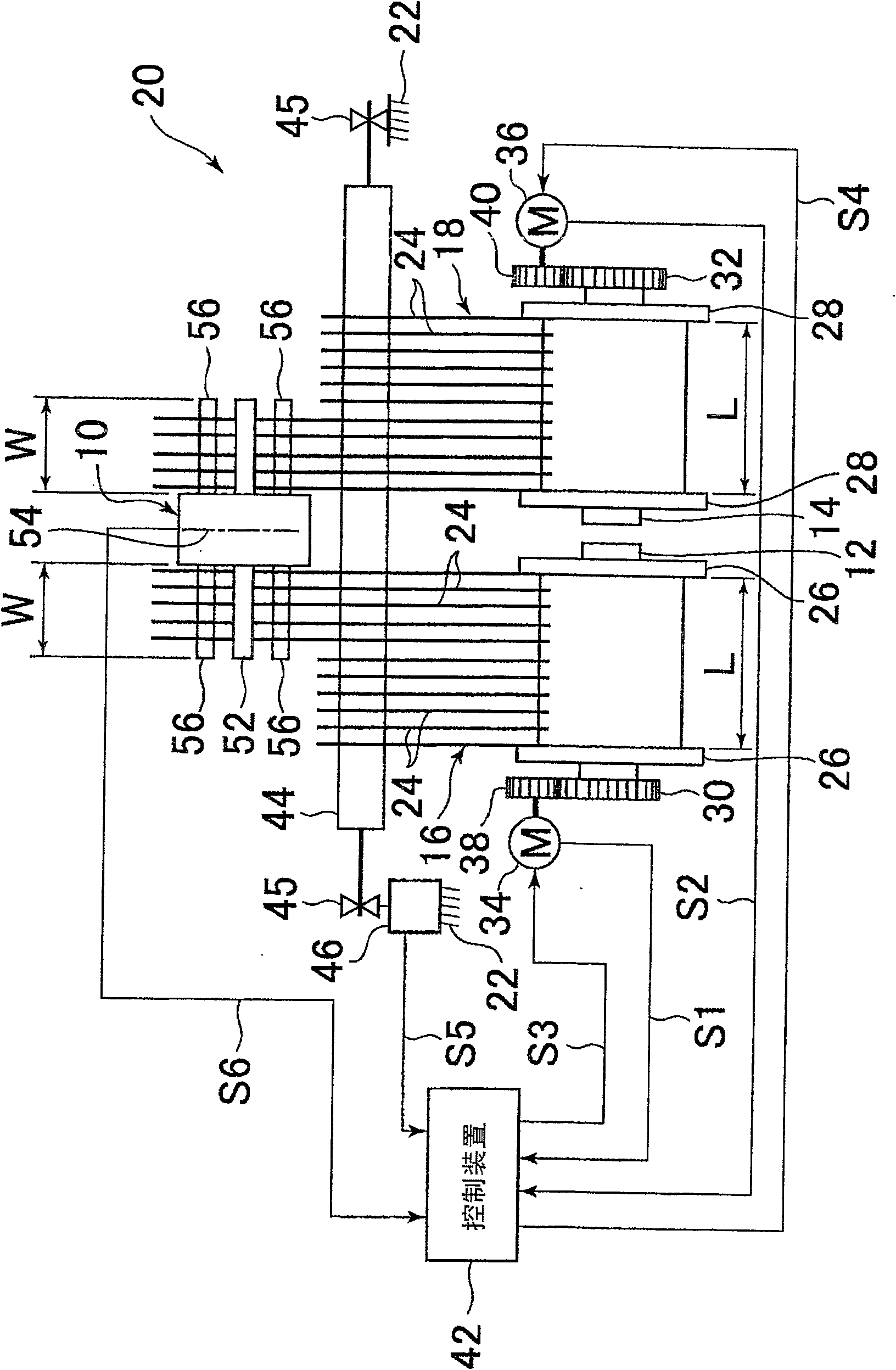 Device for detecting difference in warp tension of a loom