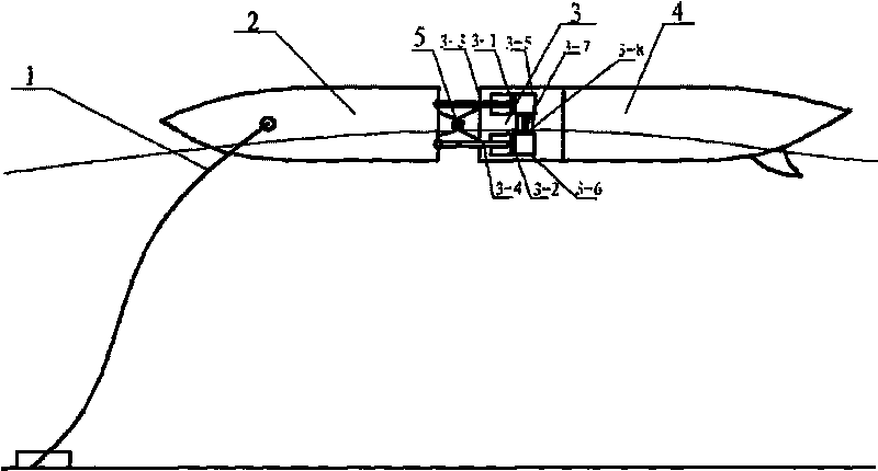 Fishlike raft-type liquid-metal magnetohydrodynamic wave energy direct power generating device