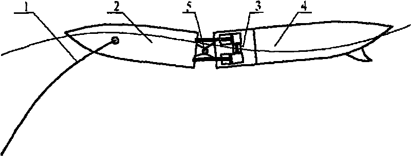 Fishlike raft-type liquid-metal magnetohydrodynamic wave energy direct power generating device