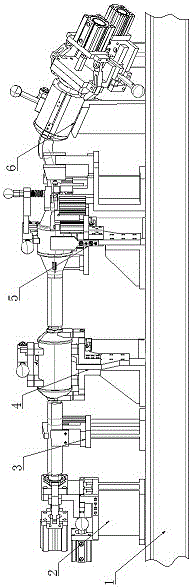 Positioning protection device for machining automobile muffler