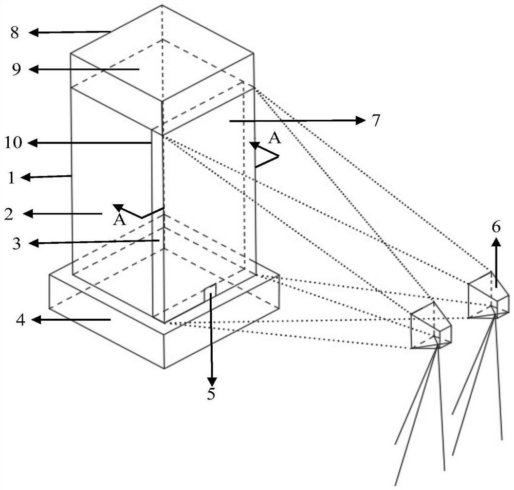 A simulation test device for visual monitoring of bulk ore and rock migration