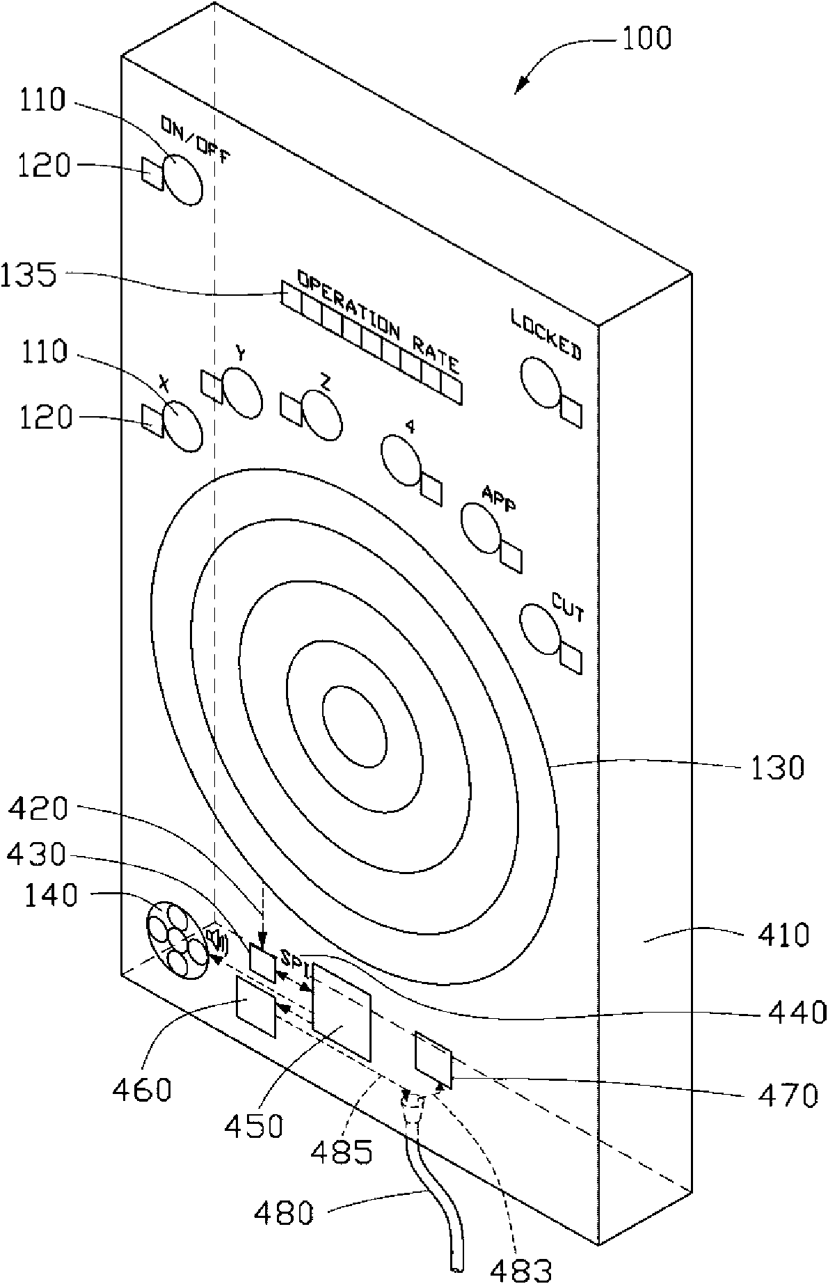 Hand-operated wheel