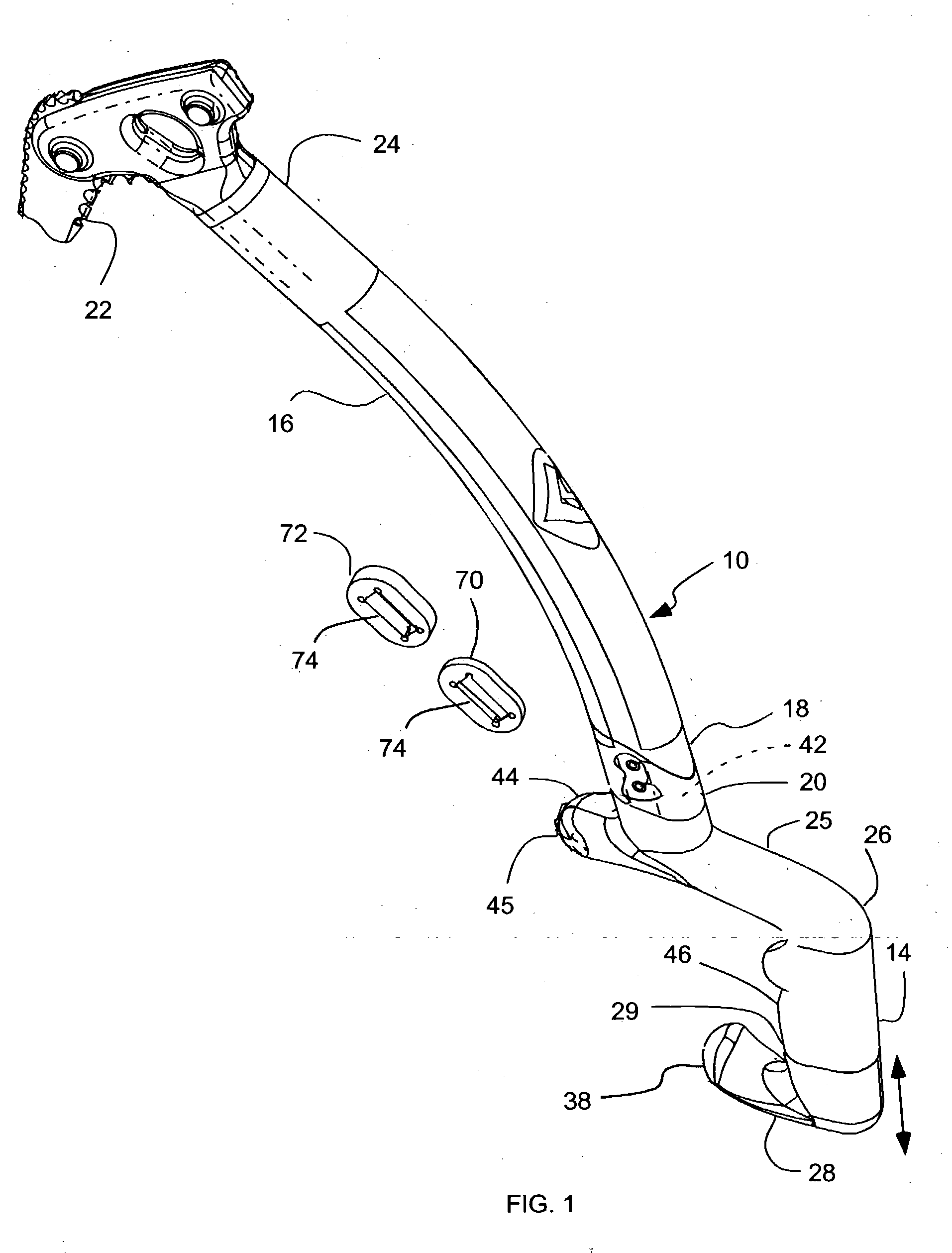 Competition/leashless ice axe with adjustable grip