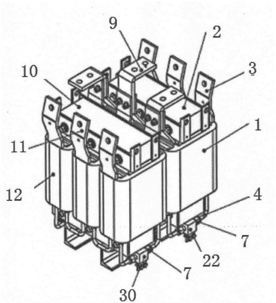 A water-cooled reactor assembly