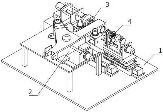 Automatic deburring and edge grinding equipment for rubber sleeve mounting hole of automobile lower swing arm