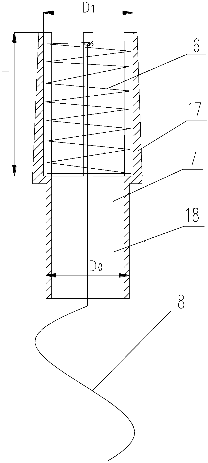 Self-cleaning type reverse natural circulation evaporator