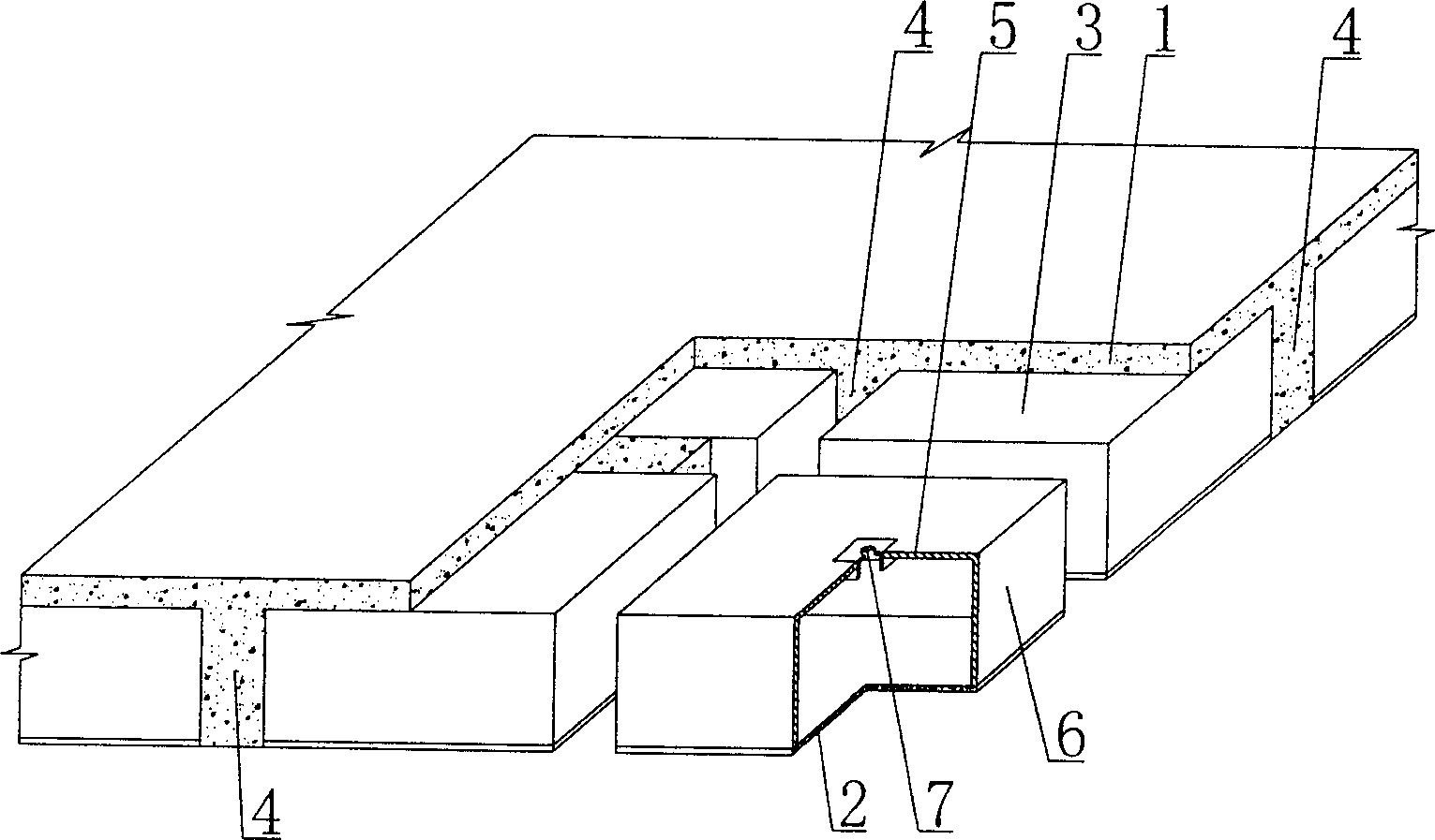 Cast-in-place concrete hollow plate