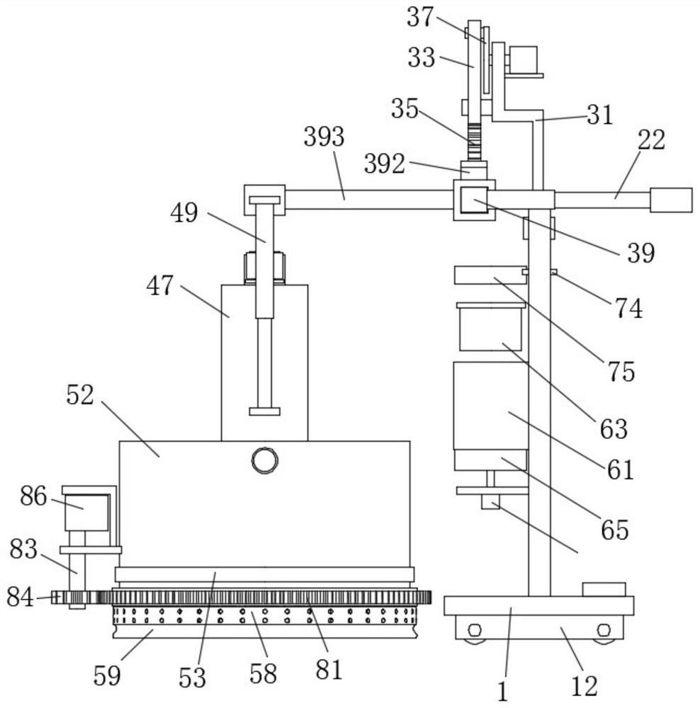 Household carpet dust removal equipment in flexible contact mode