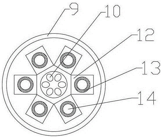 Micro-tube yield increase device and method for marine shallow natural gas hydrates