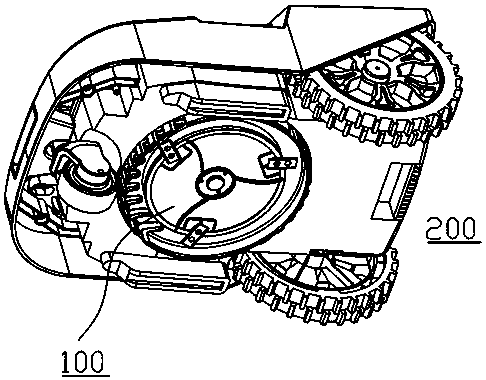 Cutter head lifting structure and hay mower with same