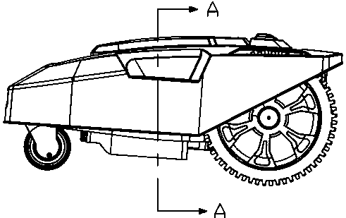 Cutter head lifting structure and hay mower with same