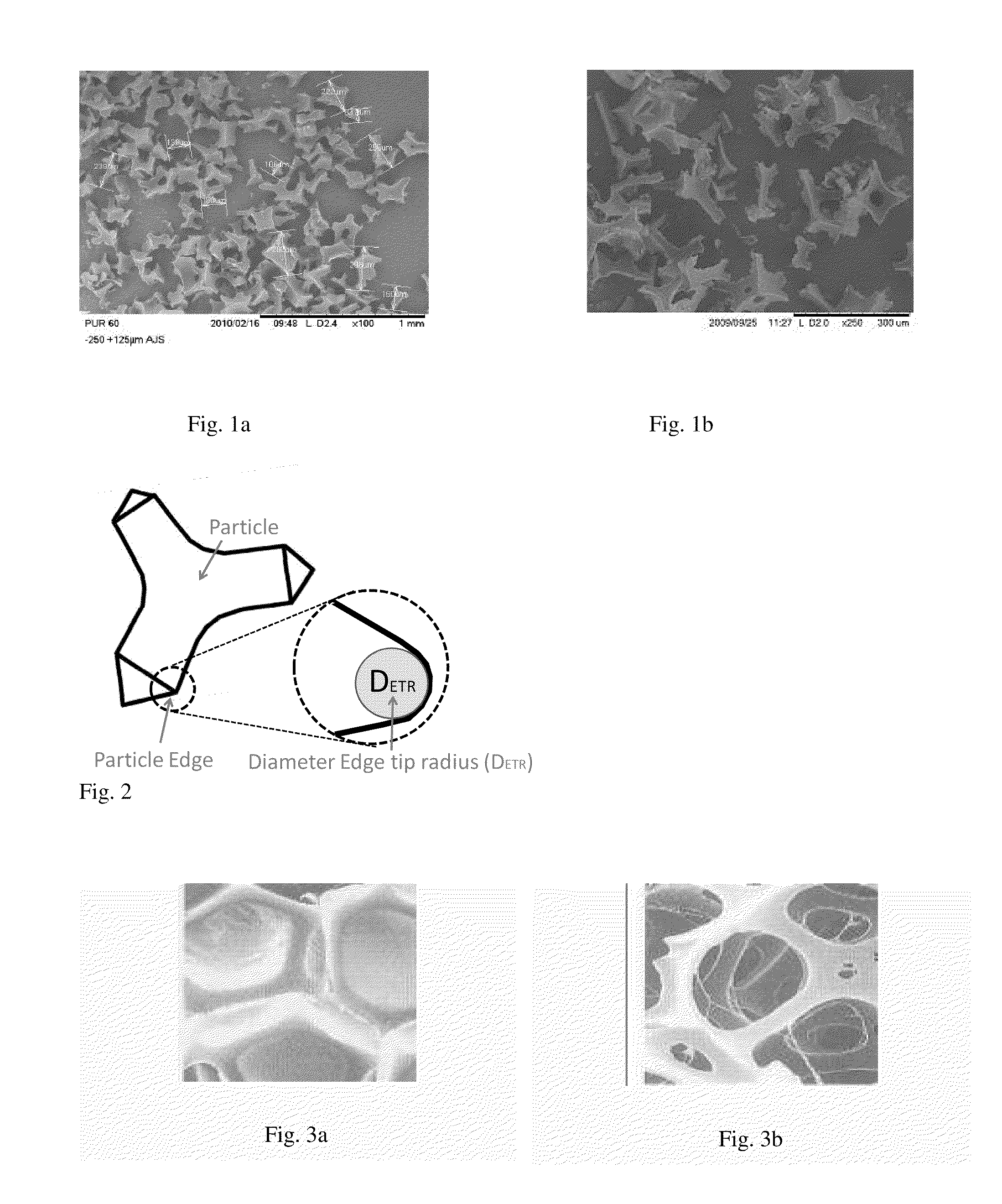 Liquid cleaning and/or cleansing composition comprising polyurethane foam abrasive particles