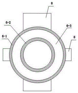 Magnetic separation device and magnetic separation method for reducing hematite-containing materials by microwave