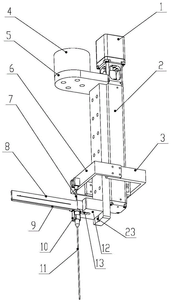 An automated device capable of continuously implanting radioactive particles