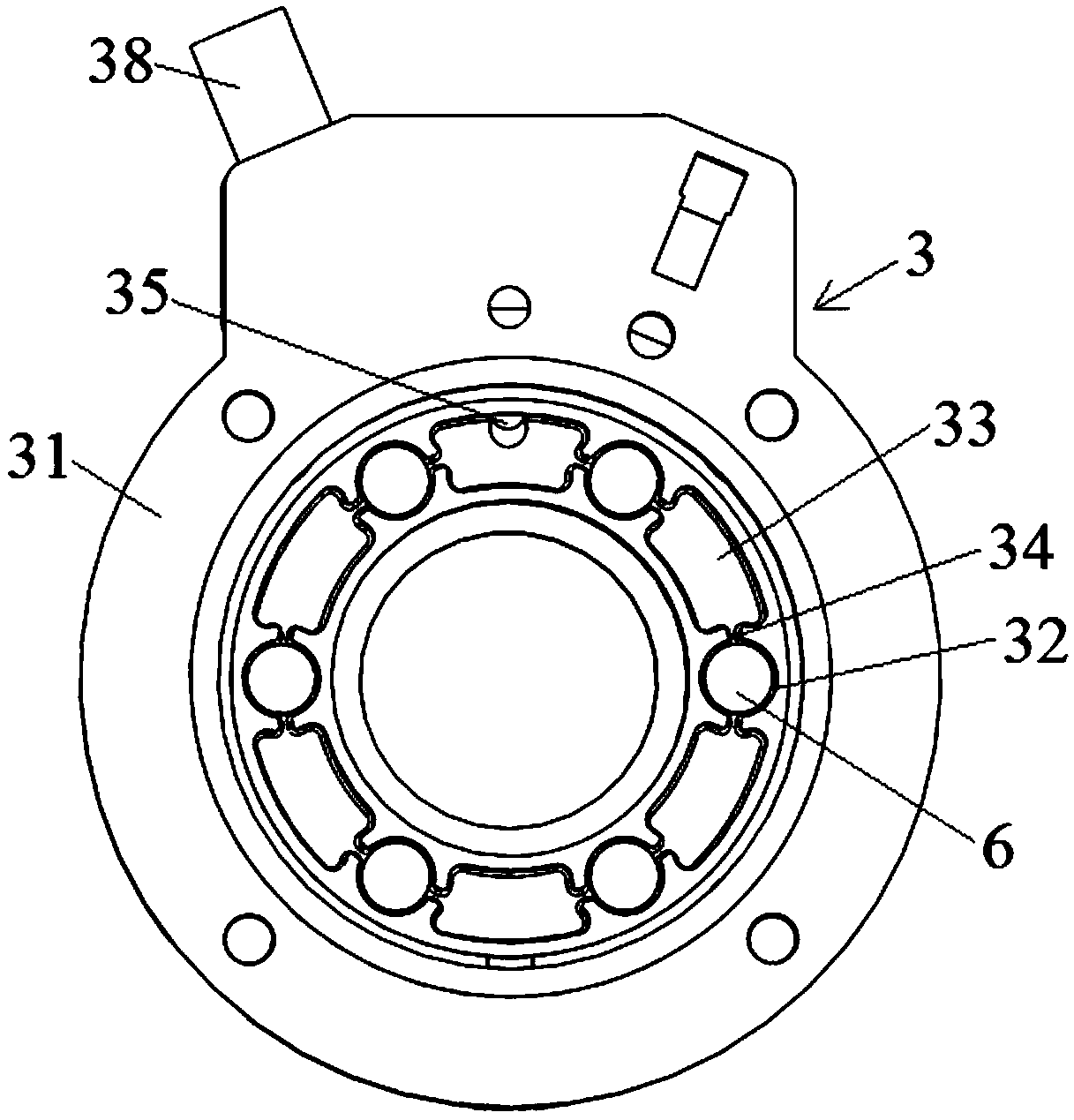 A rotating assembly capable of generating electricity by utilizing self-radial rotating power