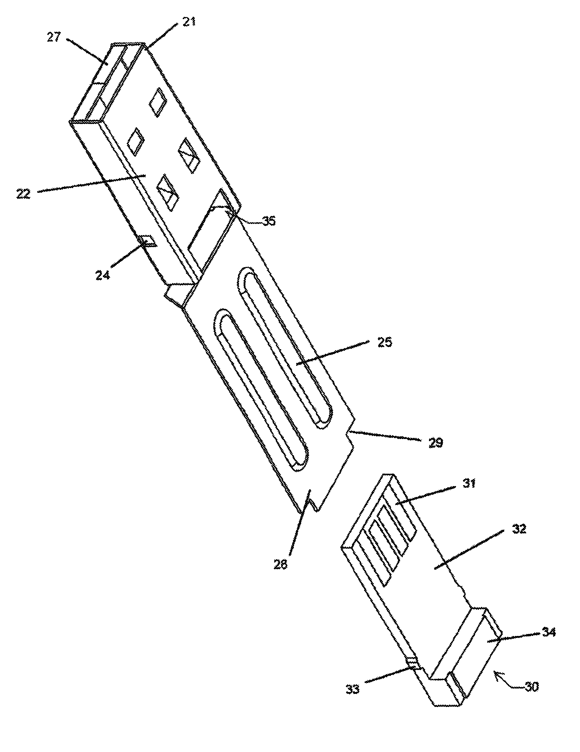 Thumb drive chassis structure