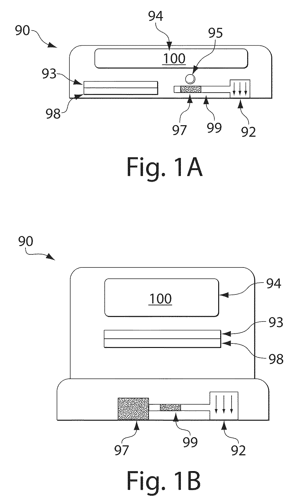 Sampling devices and methods involving relatively little pain