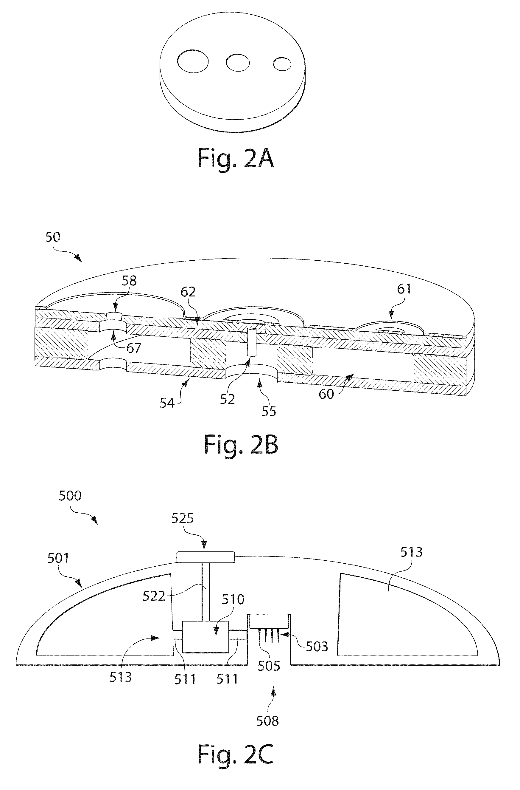 Sampling devices and methods involving relatively little pain