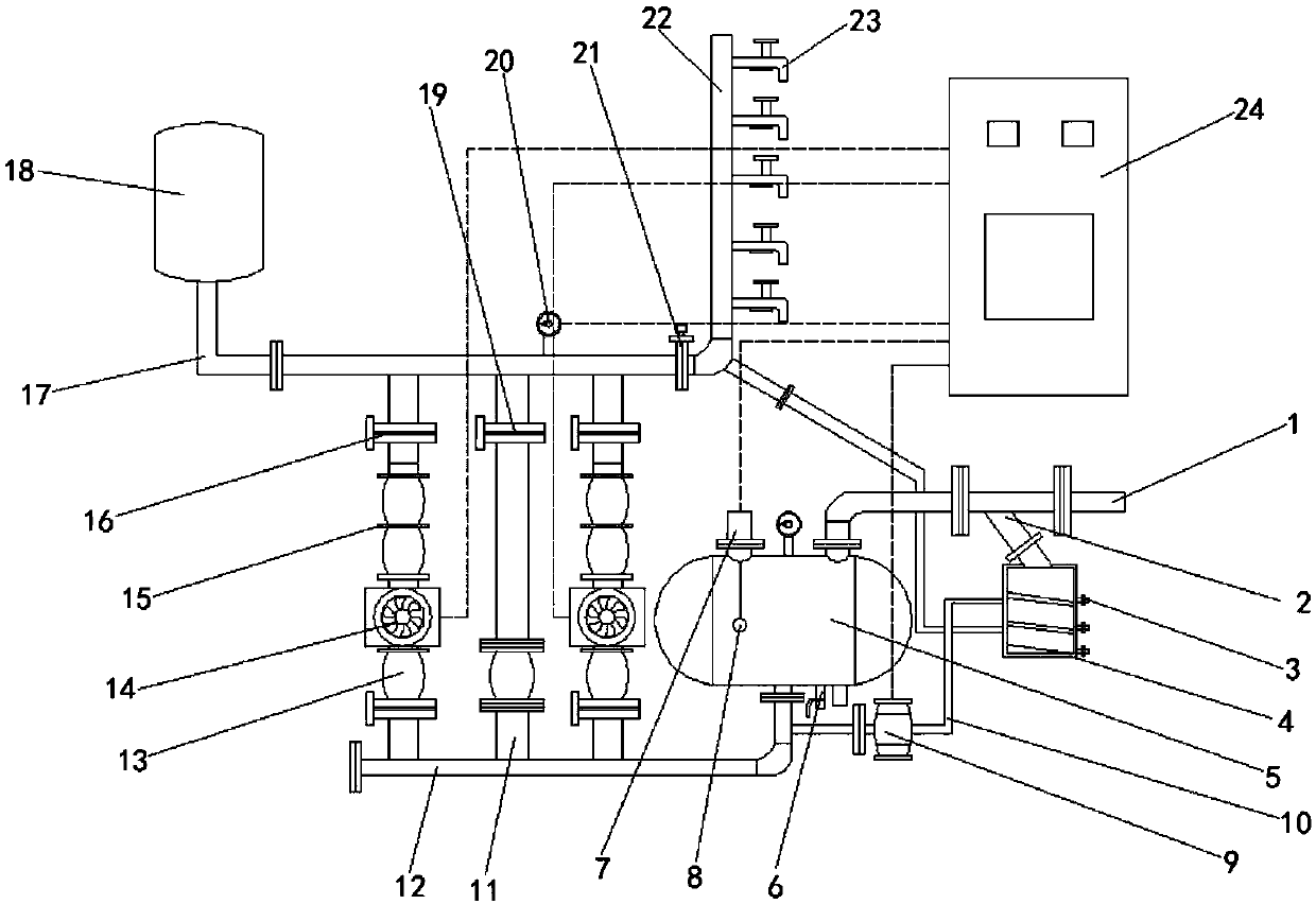 Tap water flow control system